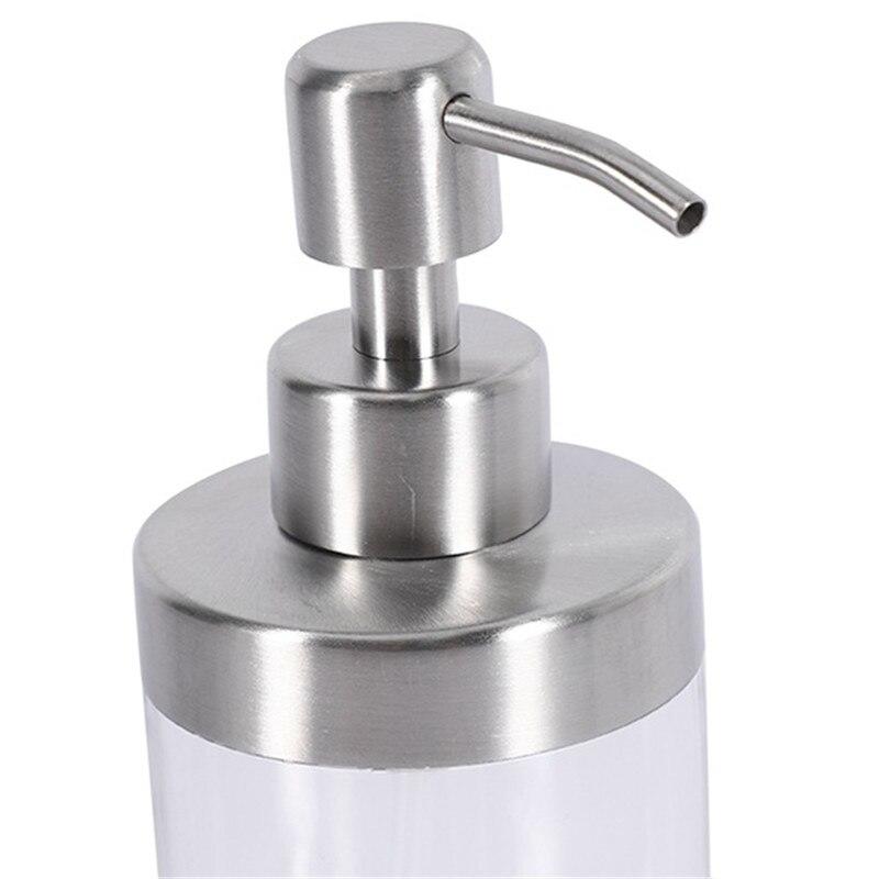 Transparent conditioner bottle with stainless steel