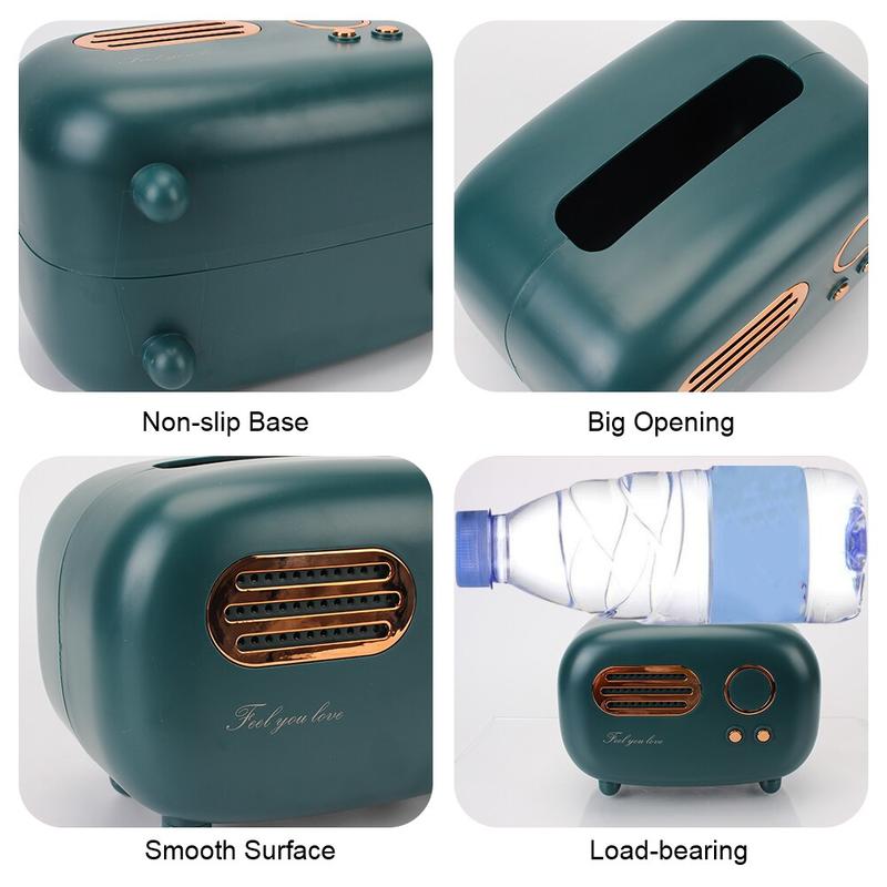 Home decor Office napkin box Radio-shaped tray