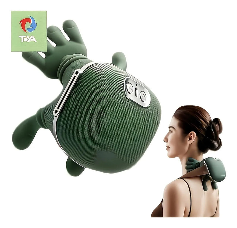 Hand-Shaped Neck and Shoulder Massager with Heat, 6-Finger Simulated Hand Massage, Cordless Deep Tissue Massager for Pain Relief