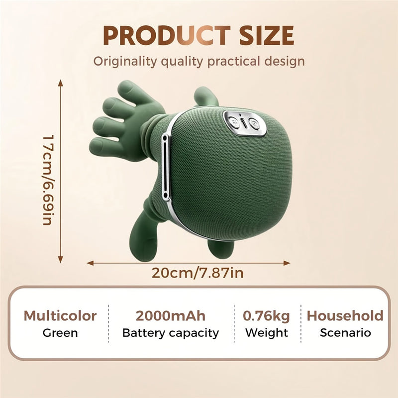 Hand-Shaped Neck and Shoulder Massager with Heat, 6-Finger Simulated Hand Massage, Cordless Deep Tissue Massager for Pain Relief