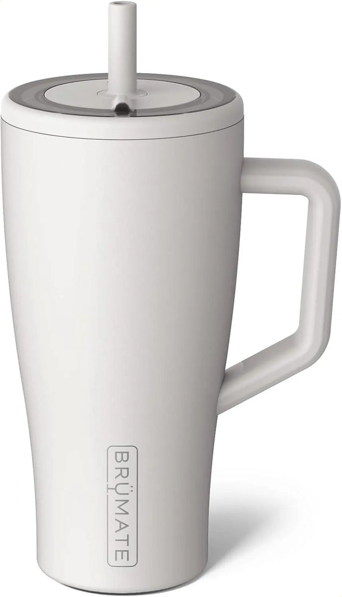 40oz Insulated Stainless Steel Tumbler with Handle, 100% Leakproof Travel Mug with Straw
