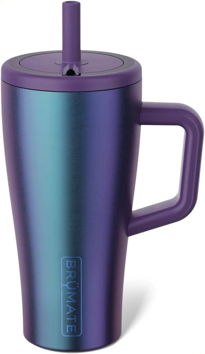 40oz Insulated Stainless Steel Tumbler with Handle, 100% Leakproof Travel Mug with Straw