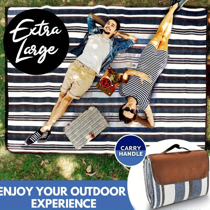 Extra Large Waterproof Picnic Blanket with Carry Handle