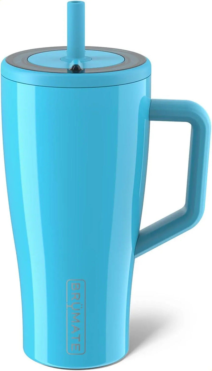 40oz Insulated Stainless Steel Tumbler with Handle, 100% Leakproof Travel Mug with Straw