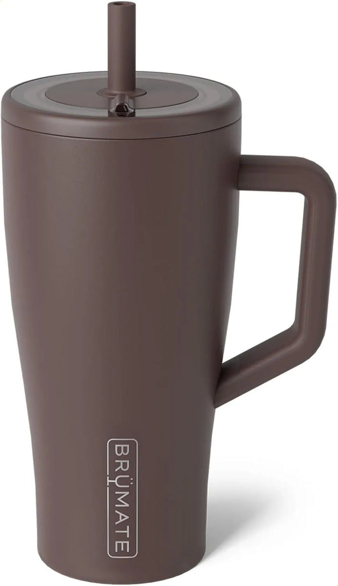40oz Insulated Stainless Steel Tumbler with Handle, 100% Leakproof Travel Mug with Straw