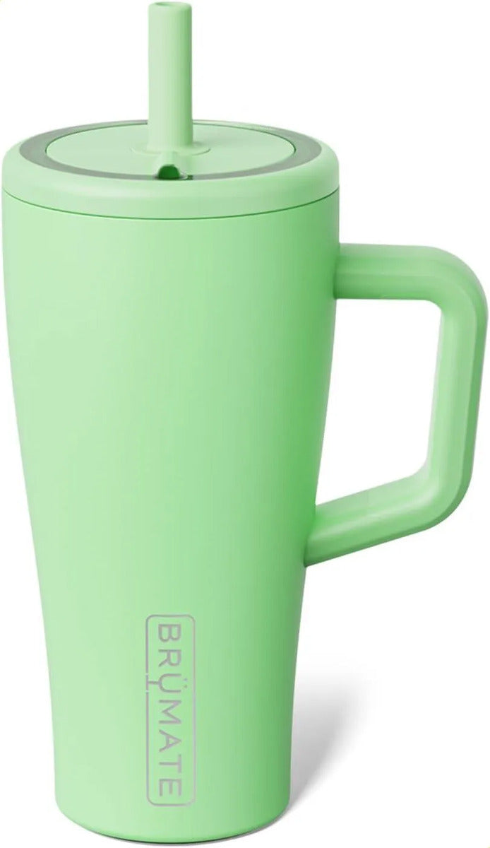 40oz Insulated Stainless Steel Tumbler with Handle, 100% Leakproof Travel Mug with Straw