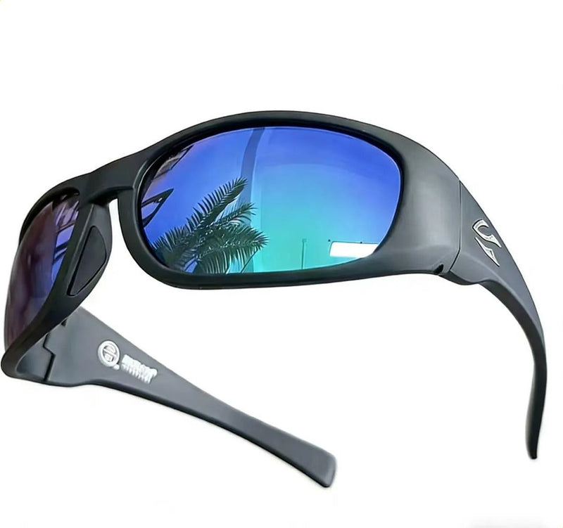 Polarized Sunglasses for Men Women, UV400 Protection Sports Sunglasses, Wrap Around Fishing Driving Cycling Sunglasses