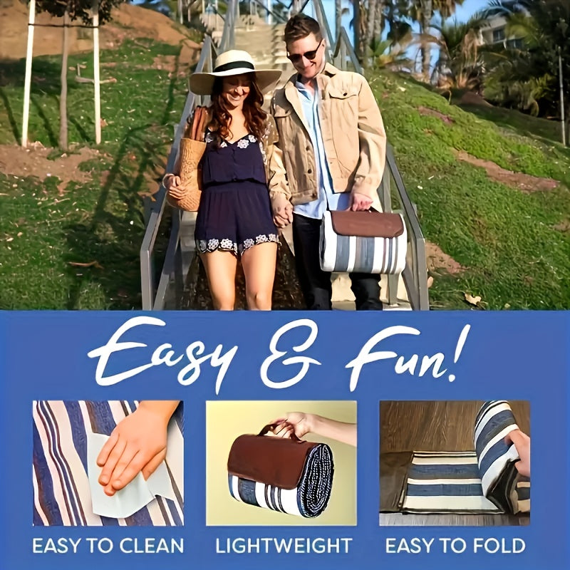 Extra Large Waterproof Picnic Blanket with Carry Handle