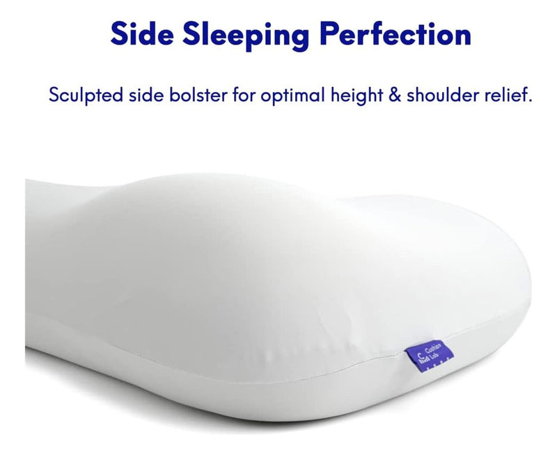 Contour Memory Foam Pillow for Neck Pain Relief, Ergonomic Cervical Pillow for Back and Side Sleepers, Cloud Support Pillow with Anti-Wrinkle Pillowcase