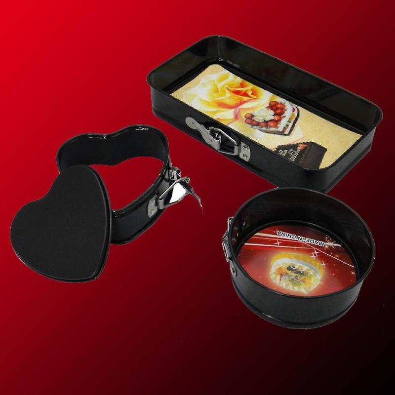 Set Round Heart Rectangle Cake Baking Mold