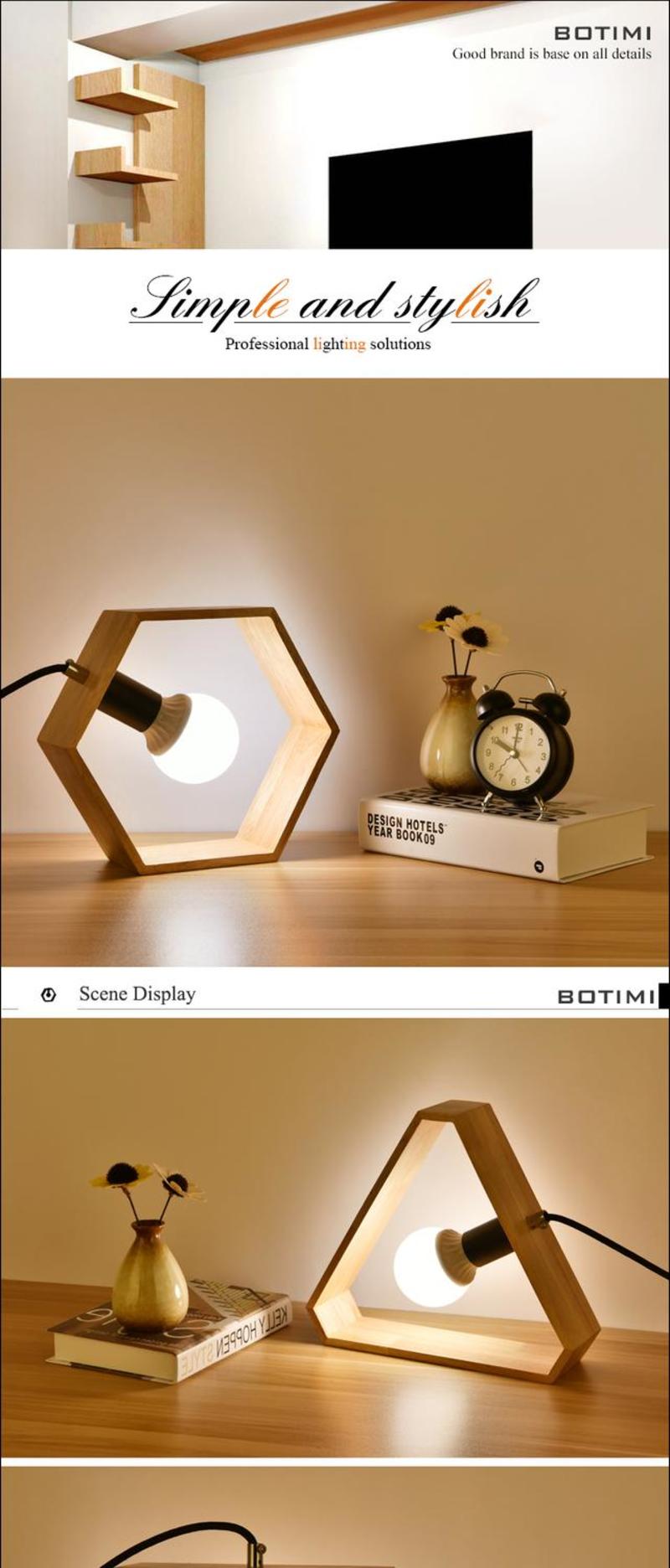 Creative Table Wooden Lamps