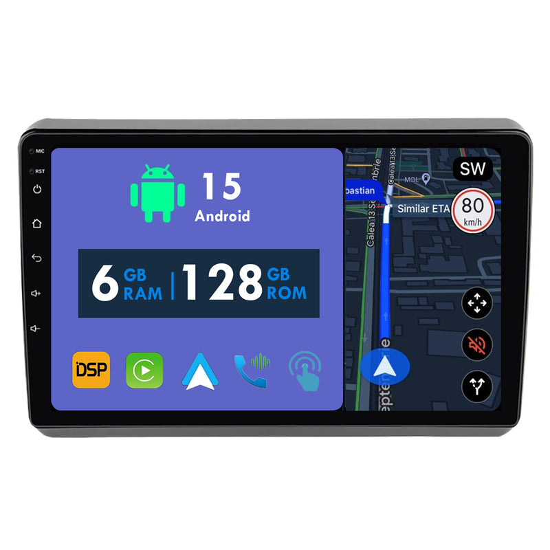 RoverOne Car Stereo Radio Bluetooth CarPlay GPS Navigation for Dodge Dart 2012 - 2016