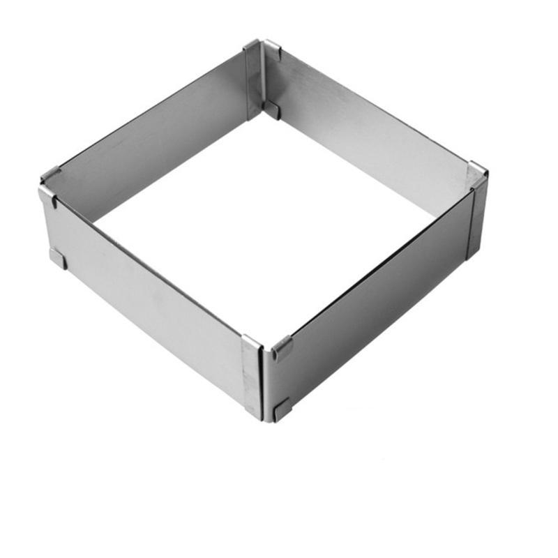 3D Adjustable Ring Mouse Round And Square Cake Moulds Stainless Steel