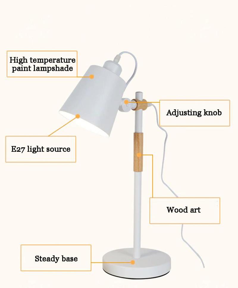 Modern LED Adjustable Desk Lamp for Reading Night Bedroom