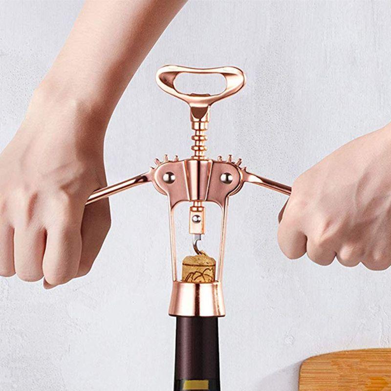 Multifunctional Pink Gold Wine Bottle Opener