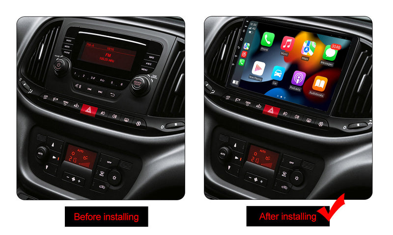 RoverOne Car Stereo Radio Bluetooth CarPlay GPS Navigation for Fiat Doblo 2015 - 2019