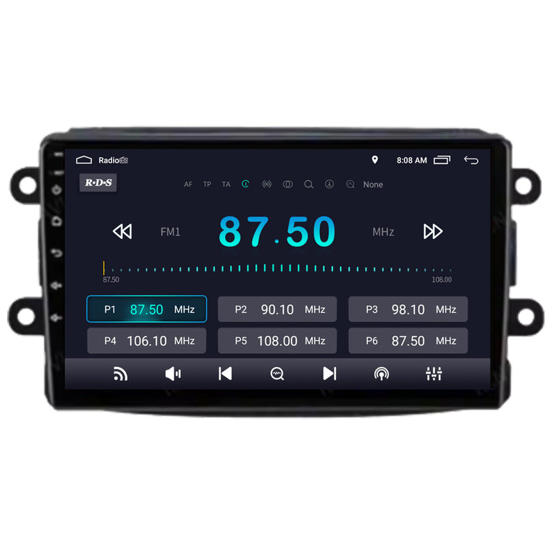 RoverOne Car Stereo Radio Bluetooth CarPlay GPS Navigation for Dacia Sandero Duster for Renault Captur Lada Xray 2 Logan 2 Dokker