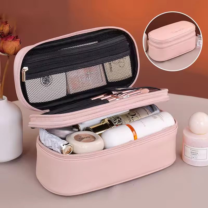 Water Resistant Portable Travel Cosmetic Organizer Case