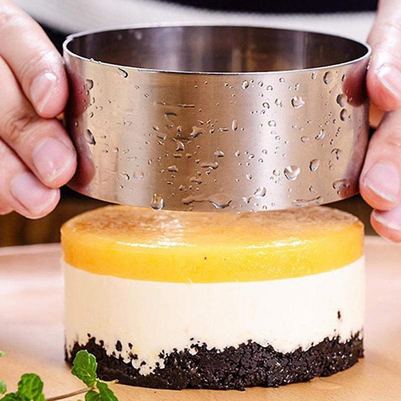 Stainless Steel Mouse Rings Cake Mold With Pusher