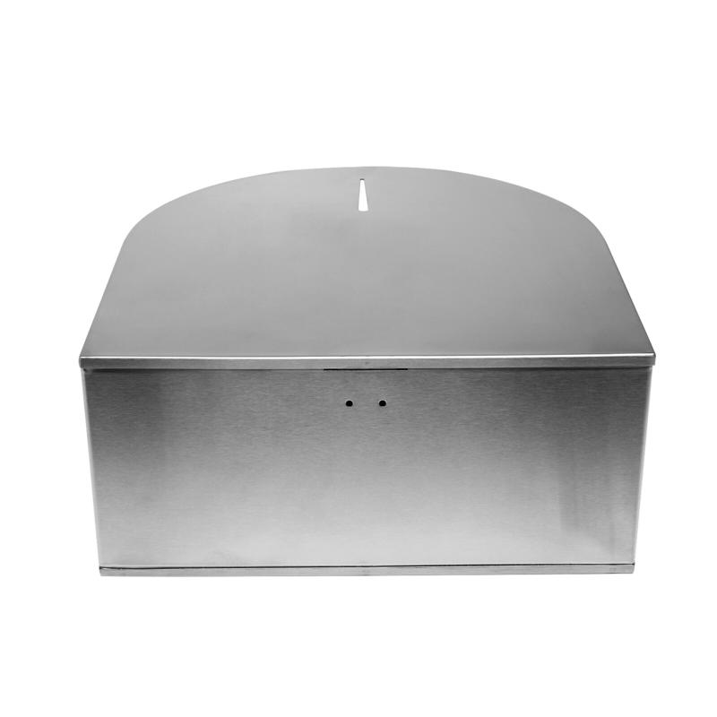Toilet Paper Wall Holder with Lid Stainless Steel