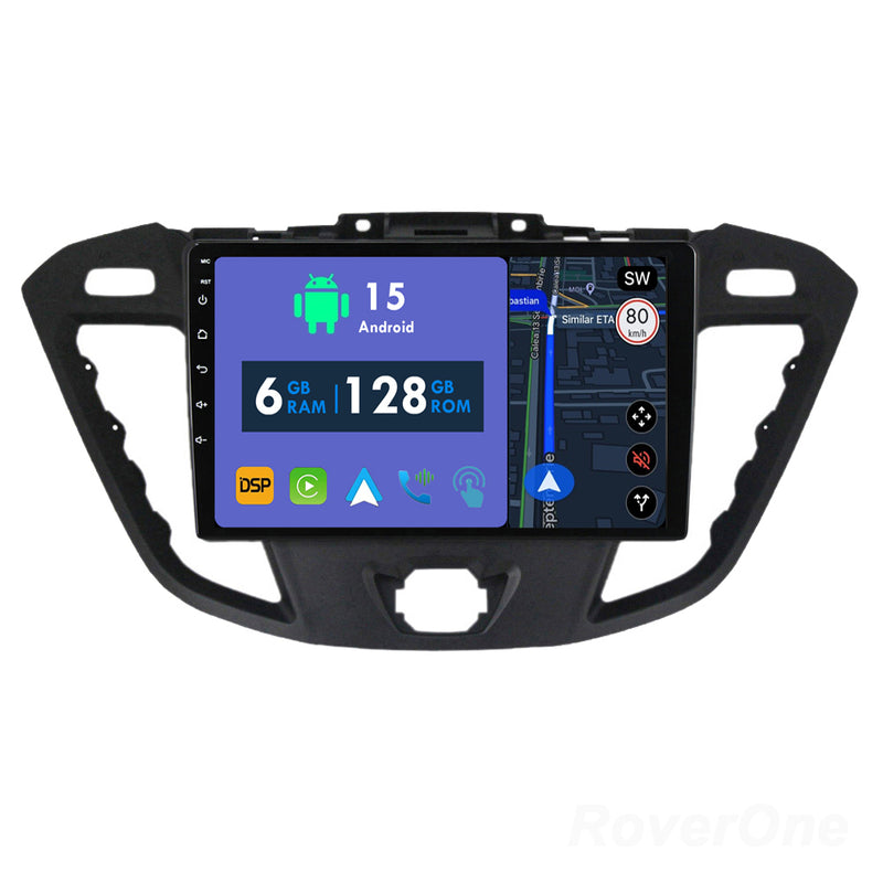 RoverOne Car Stereo Radio Bluetooth CarPlay GPS Navigation for Ford Tourneo Custom 1 I Transit 2012 - 2021
