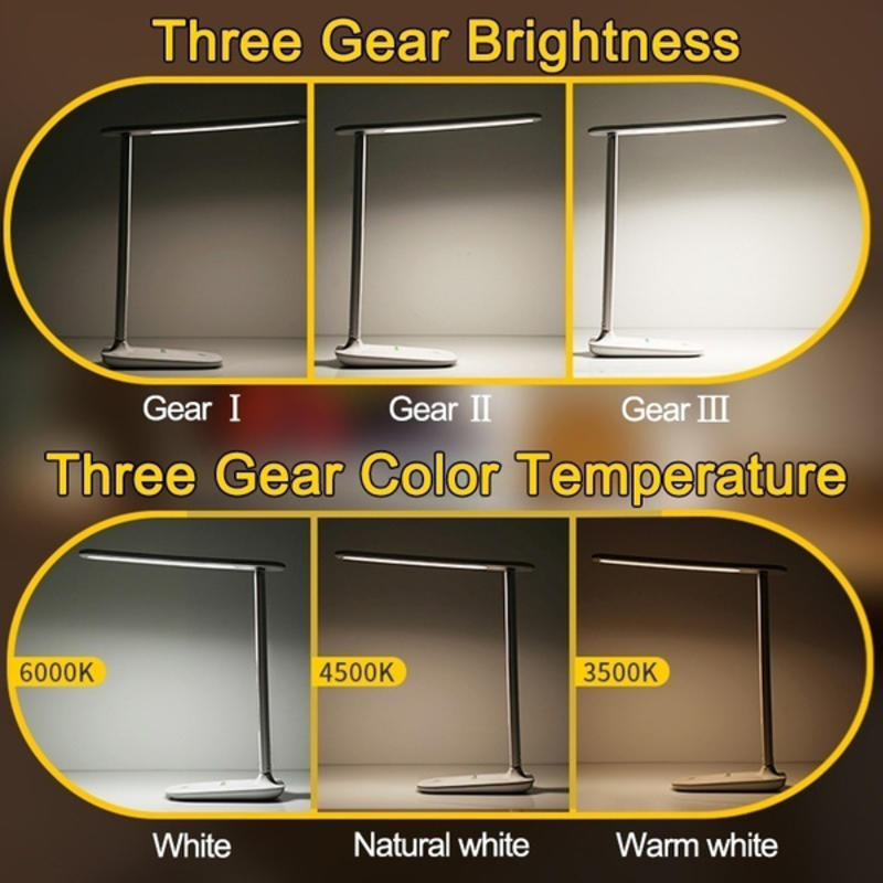 Foldable LED Table Lamp for USB Charging Touch Table Lamp