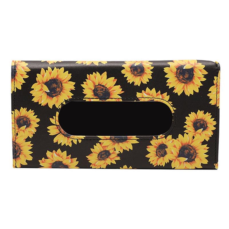 Towel Box Yellow Flower Design