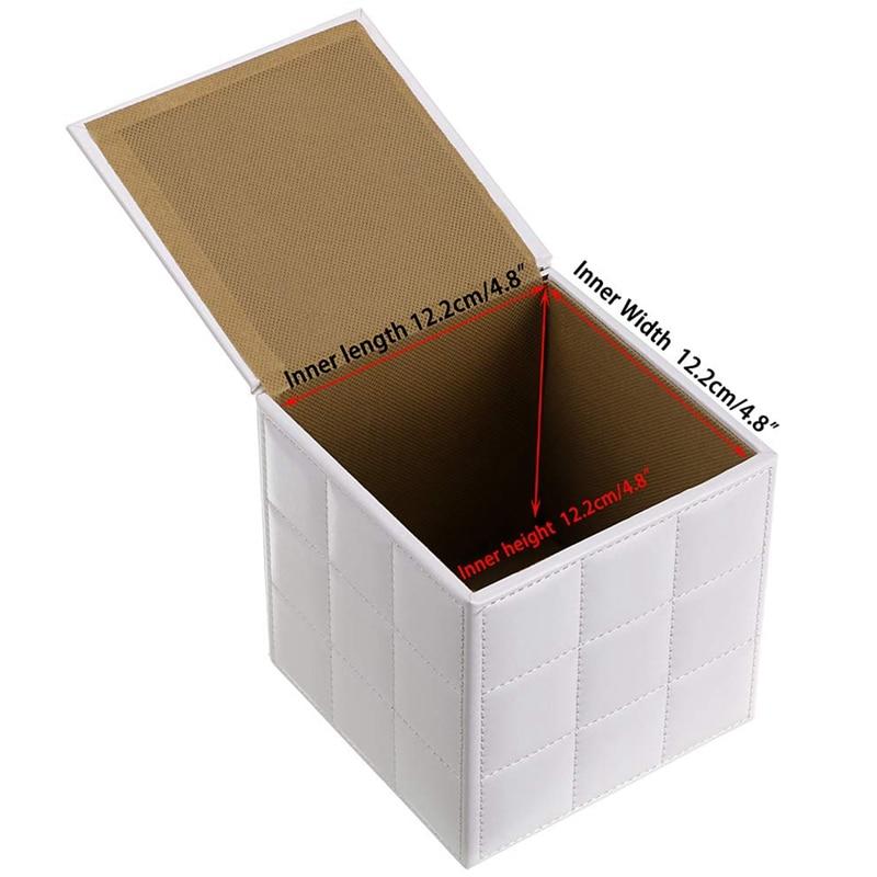 PU leather box handle, square towel holder with magnet