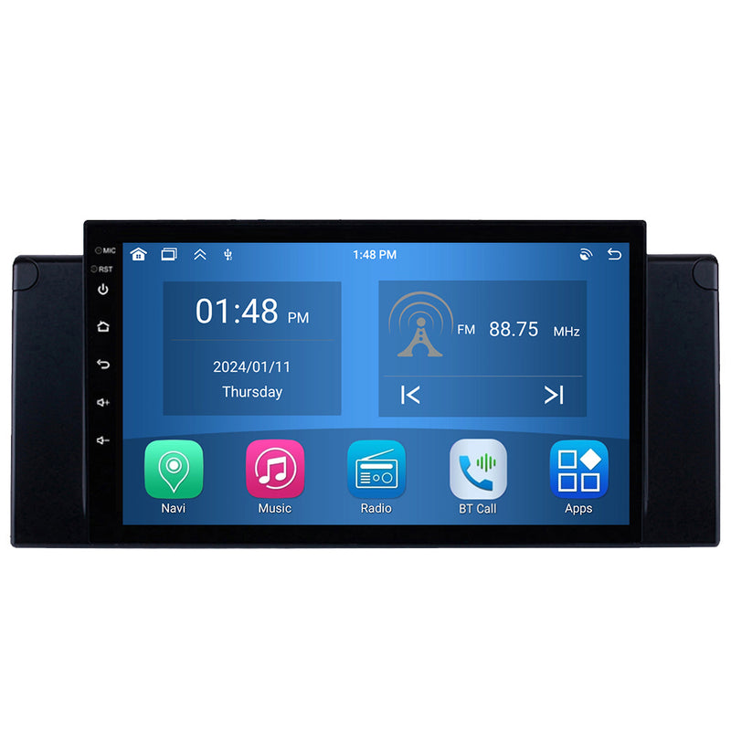 RoverOne Car Stereo Radio Bluetooth CarPlay GPS Navigation for BMW X5 E39 E53 1999 - 2006