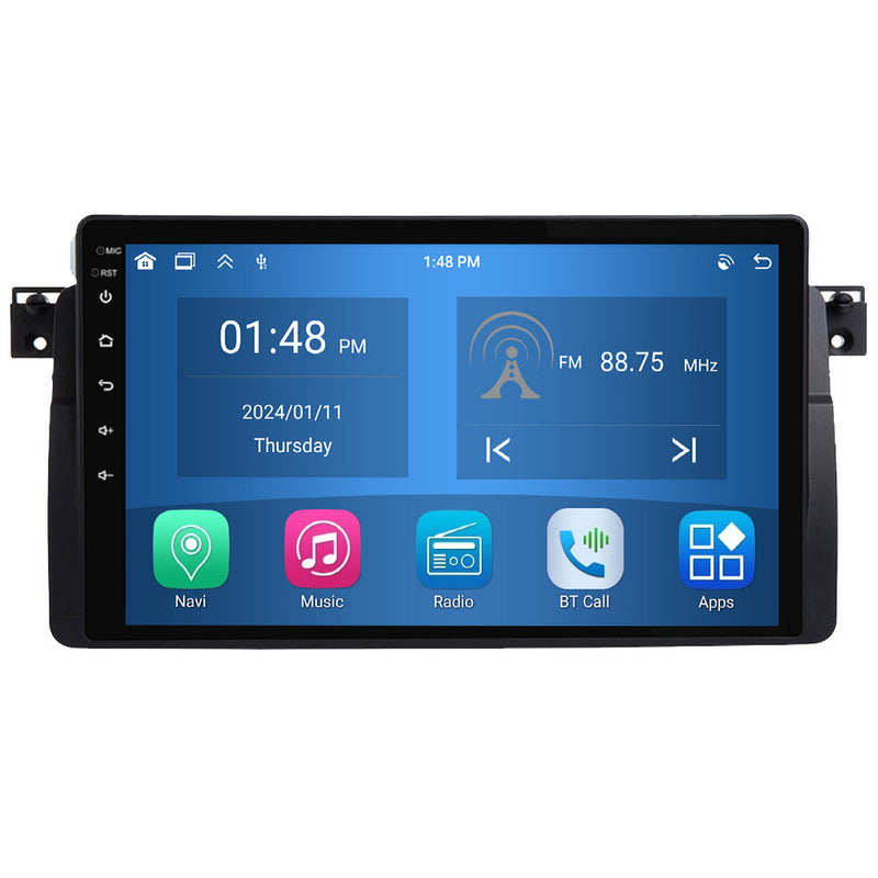 RoverOne Car Stereo Radio Bluetooth CarPlay GPS Navigation for BMW 3 Series E46 1998 - 2006