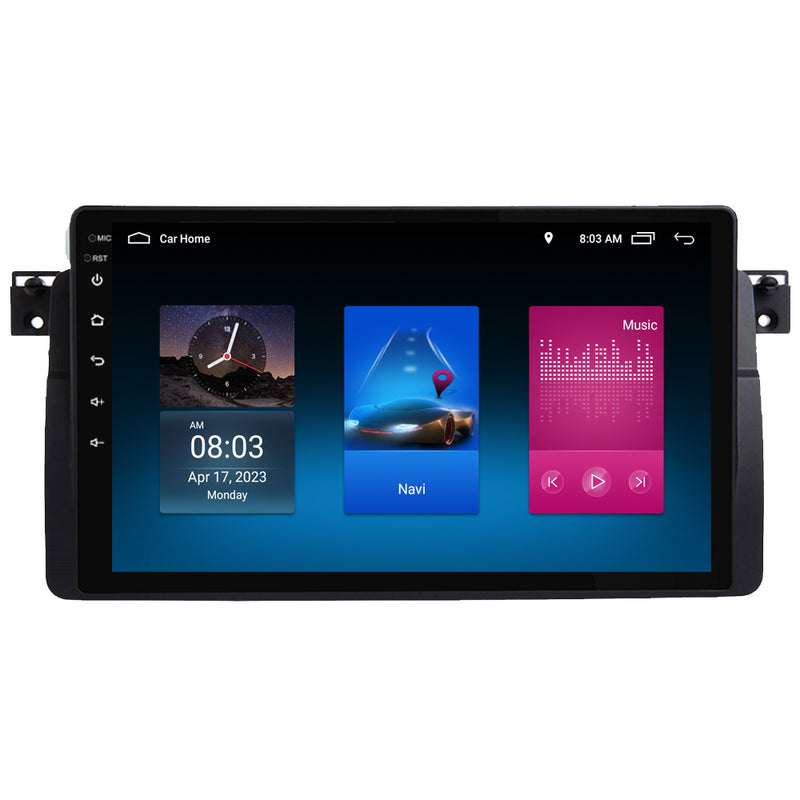 RoverOne Car Stereo Radio Bluetooth CarPlay GPS Navigation for BMW 3 Series E46 1998 - 2006