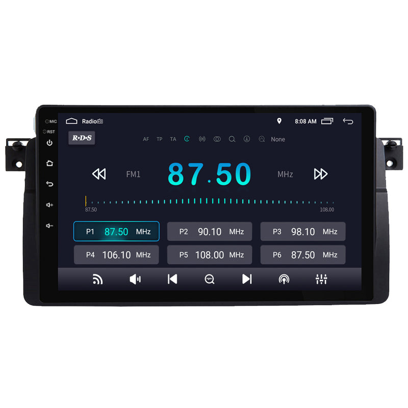 RoverOne Car Stereo Radio Bluetooth CarPlay GPS Navigation for BMW 3 Series E46 1998 - 2006