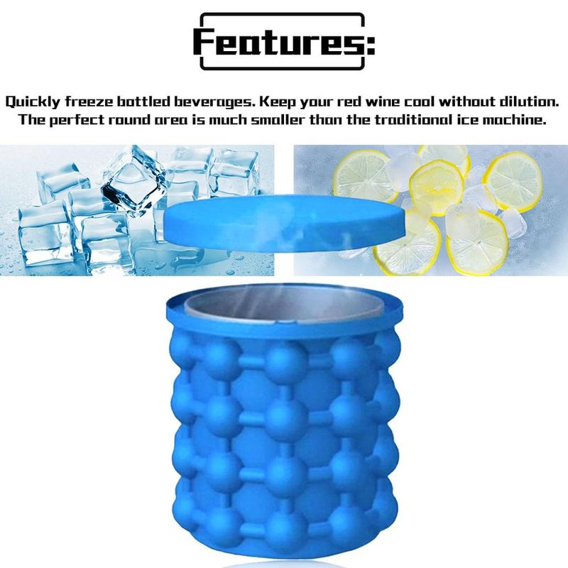 Silicone Successor Ice Crusher Fast Ice Bucket Ice Fan Rescue Backup