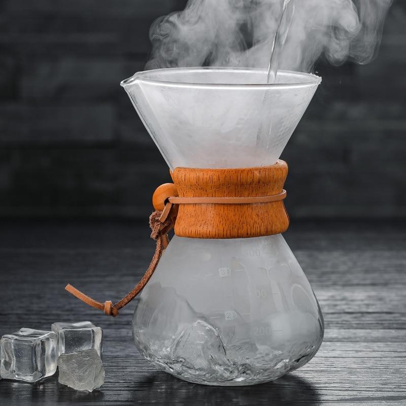 Durable Borosilicate Glass Coffee Machine Espresso Coffee Container