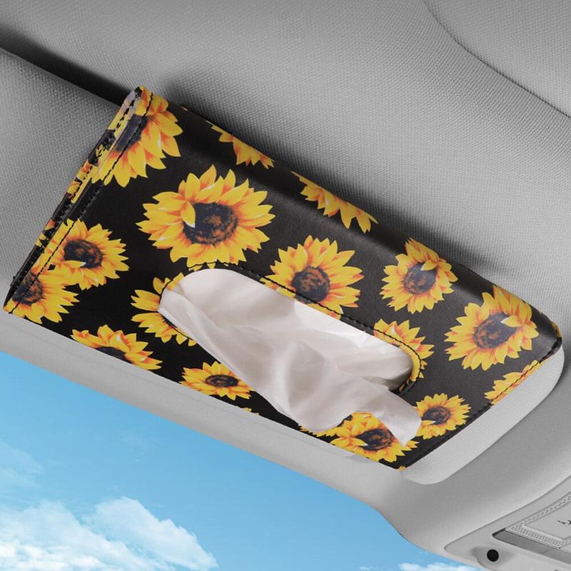 Towel Box Yellow Flower Design