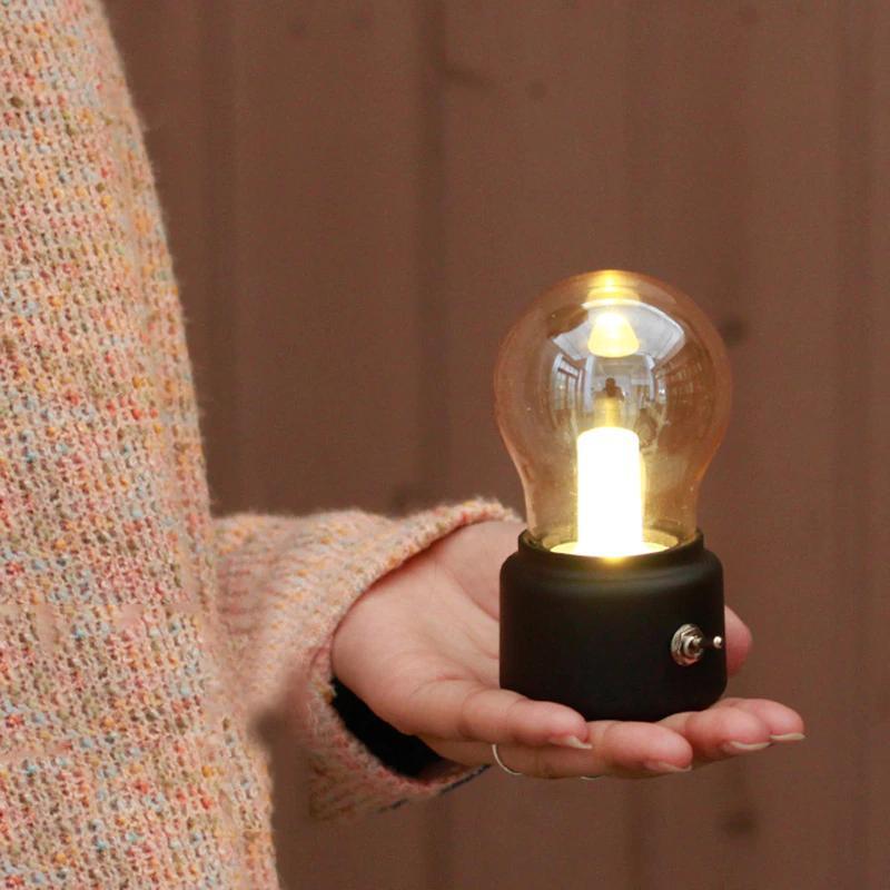 Vintage Lamp LED Night Light Bulb USB Battery