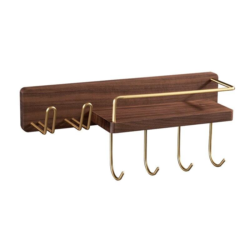 Multifunctional wall mount hanger in bathroom with hooks Hairdryer