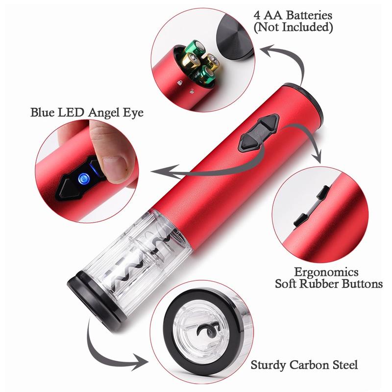 4 in 1 Fireproof Electric Wine Bottle Opener / Wine Pour