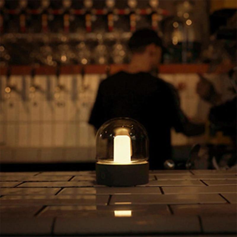 Dimmable Glass Vintage Night Lamp USB Charging Retro Bulb