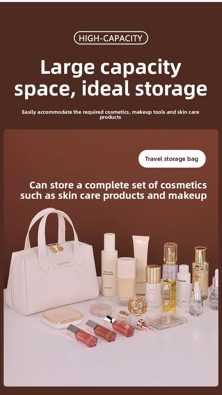 BRM Hot-selling Storage Bag Handheld Waterproof Stowable High-end Portable Large-capacity Travel Cosmetic Storage