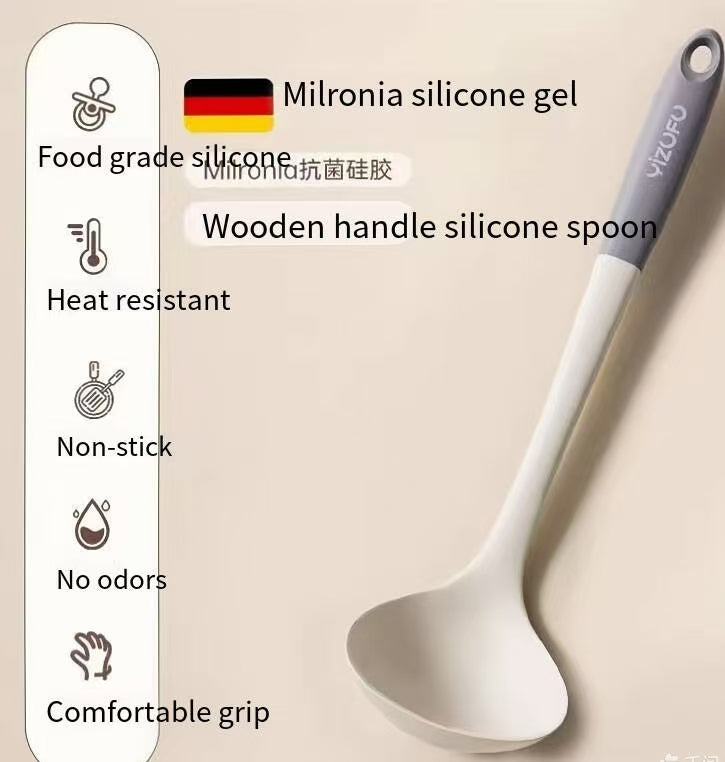 Silicone spatula for non-stick pans