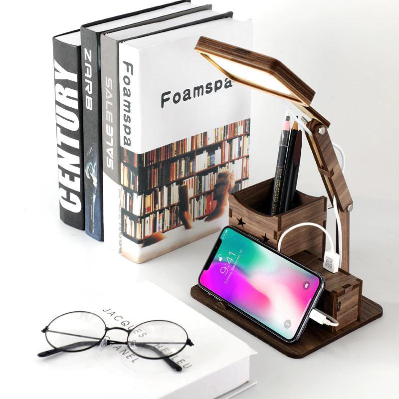 USB LED Table Lamp with Touch Switch Living Room &  Bedroom Work Lamp
