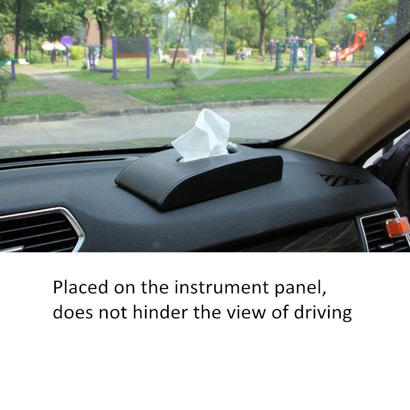Car Interior Accessories Car Styling Stylish Leather Towel Box