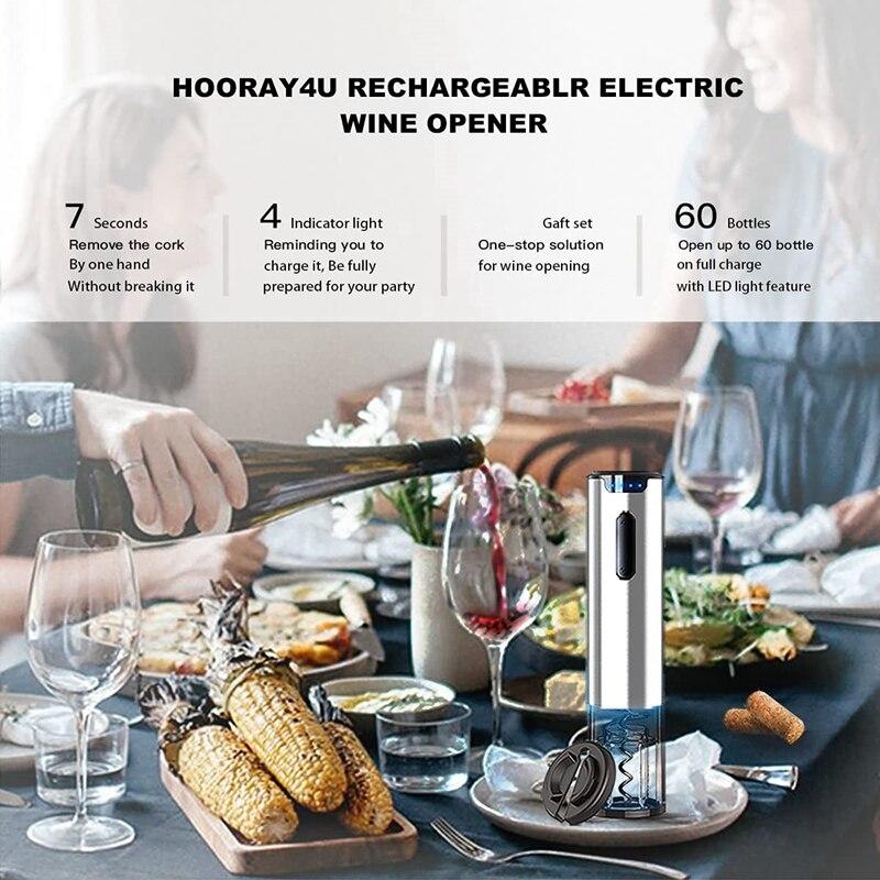 Electric Wine Opener, Automatic Electric Wine Bottle Cork Opener