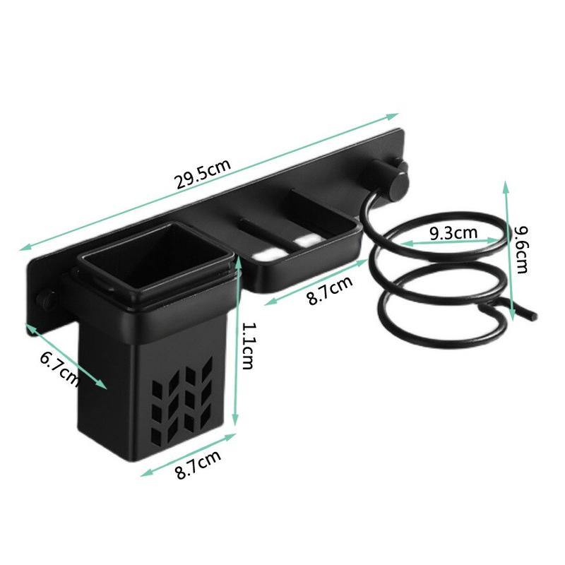 Wall Holder For Hair Dryer Bathroom Curling