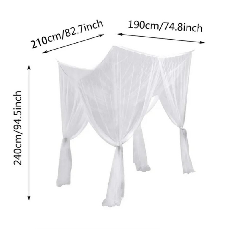 Mosquito Net Floor To Ceiling Bed Curtain Double Opening Mosquito Proof