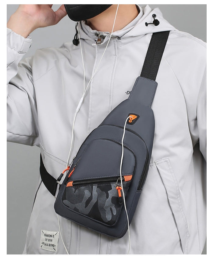 Men's Chest Bag Portable Casual Shoulder Bag Trendy UniqueCross body Bag