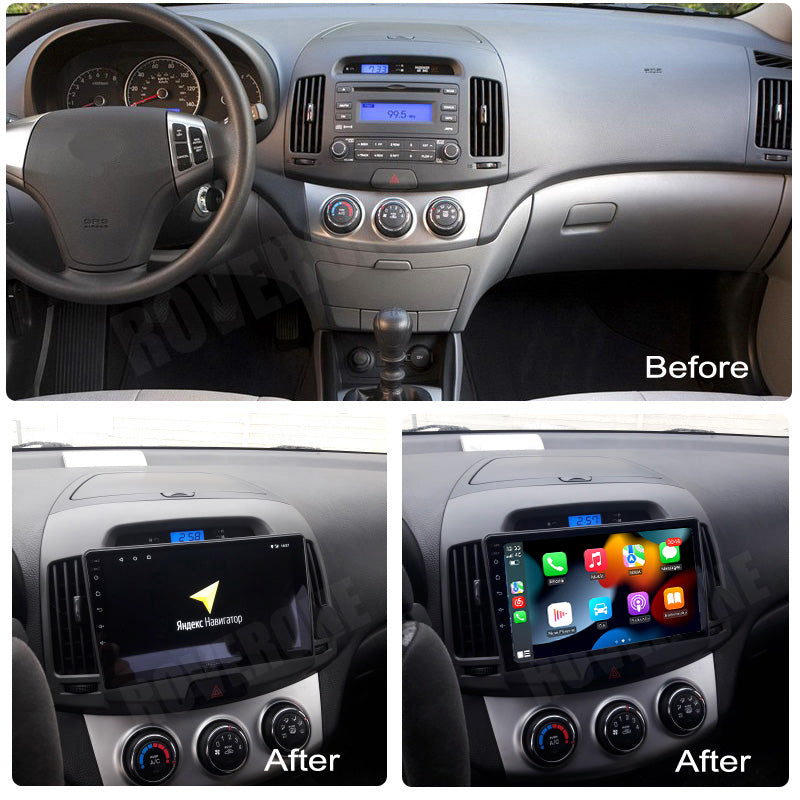 RoverOne Car Stereo Radio Bluetooth CarPlay GPS Navigation for Hyundai Elantra 4 HD 2006 - 2012