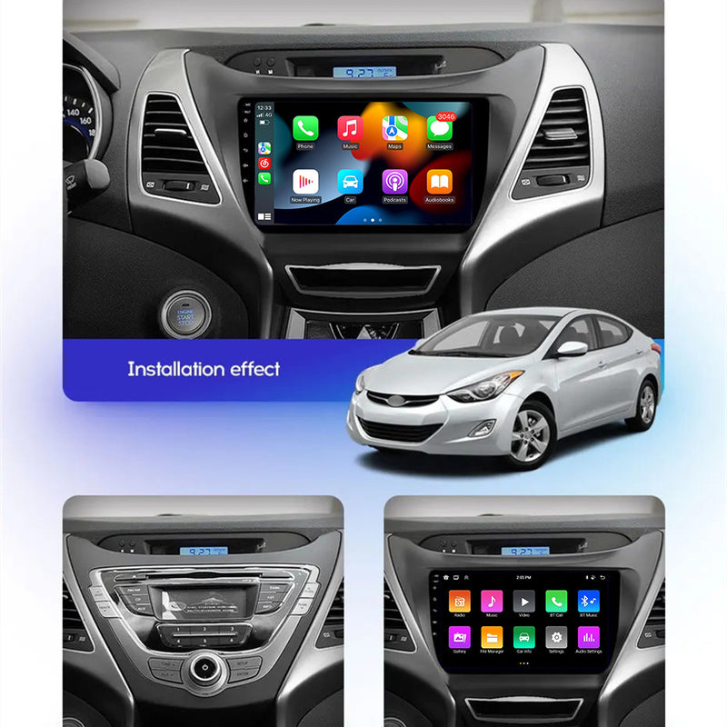 RoverOne Car Stereo Radio Bluetooth CarPlay GPS Navigation for Hyundai Elantra 5 JK GD MD UD 2011 - 2015