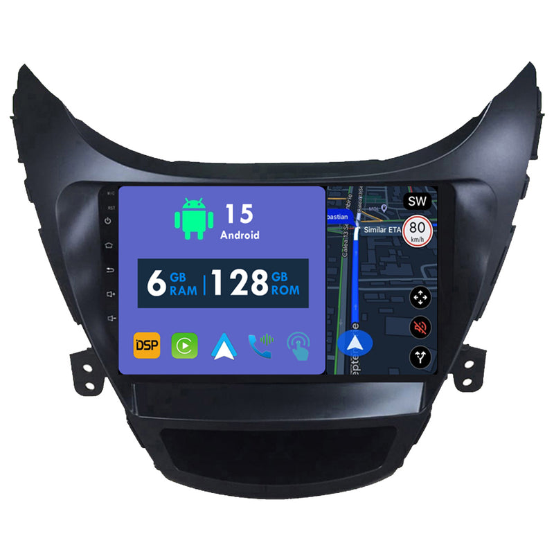 RoverOne Car Stereo Radio Bluetooth CarPlay GPS Navigation for Hyundai Elantra 5 JK GD MD UD 2011 - 2015